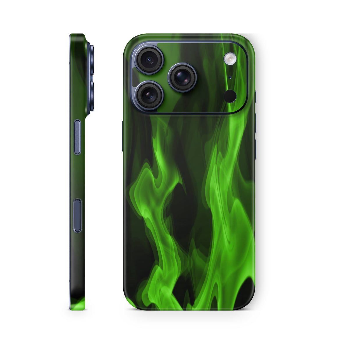 iPhone 18 Pro & Pro Max Skin Schutzfolie Aufkleber Gruene Flammen