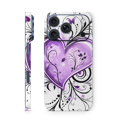 iPhone 18 Pro & Pro Max Skin Schutzfolie Aufkleber Lavedel heart