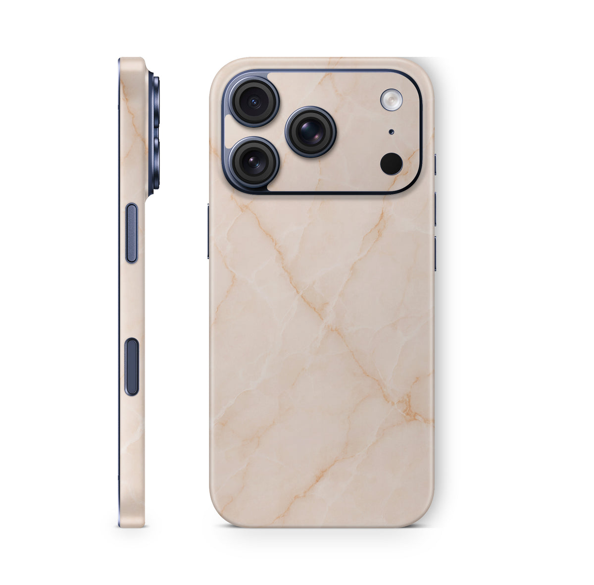 iPhone 18 Pro & Pro Max Skin Schutzfolie Aufkleber Marmor rose