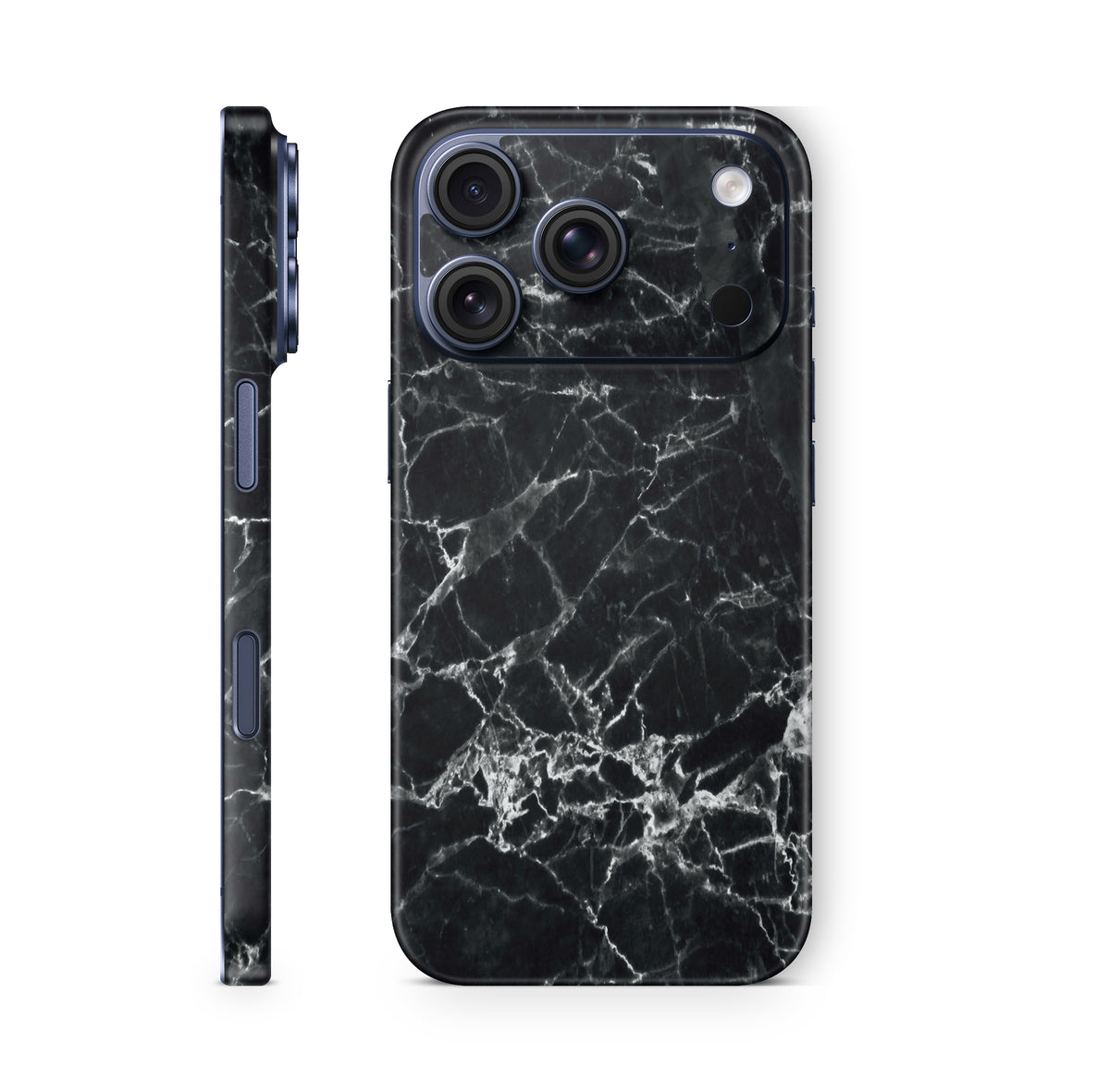 iPhone 18 Pro & Pro Max Skin Schutzfolie Aufkleber Marmor schwarz