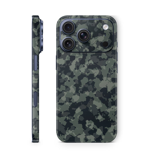 iPhone 18 Pro & Pro Max Skin Schutzfolie Aufkleber Shadow Camo green
