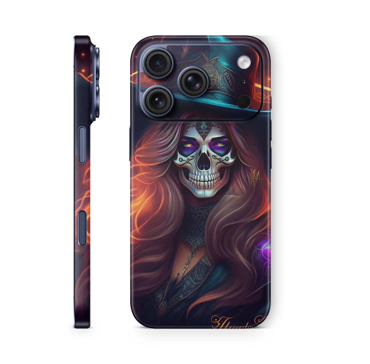 iPhone 18 Pro & Pro Max Skin Schutzfolie Aufkleber Skull Lady