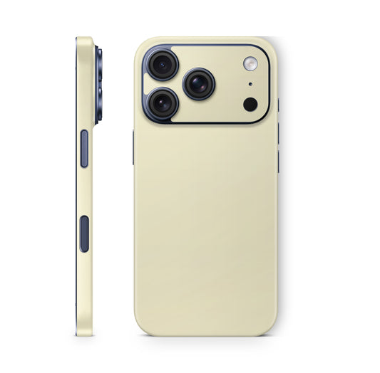 iPhone 18 Pro & Pro Max Skin Schutzfolie Aufkleber Solid State Creme