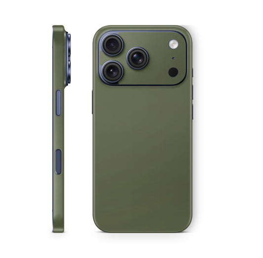 iPhone 18 Pro & Pro Max Skin Schutzfolie Aufkleber Solid State olive