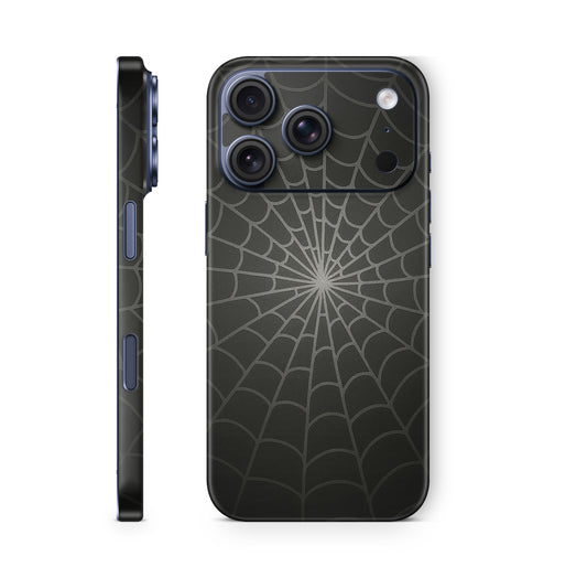 iPhone 18 Pro & Pro Max Skin Schutzfolie Aufkleber Spiderweb black