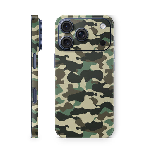 iPhone 18 Pro & Pro Max Skin Schutzfolie Aufkleber Wood Camo