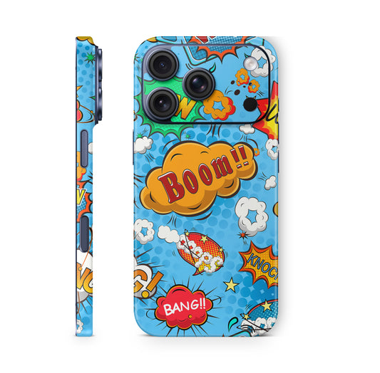 iPhone 18 Pro & Pro Max Skin Schutzfolie Aufkleber comics blue