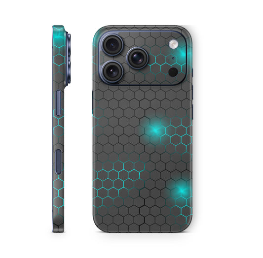 iPhone 18 Pro & Pro Max Skin Schutzfolie Aufkleber exo small blue