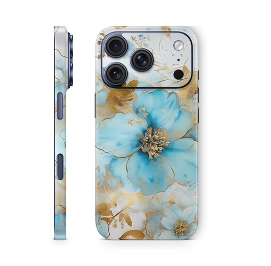 iPhone 18 Pro & Pro Max Skin Schutzfolie Aufkleber gold blue fantasie