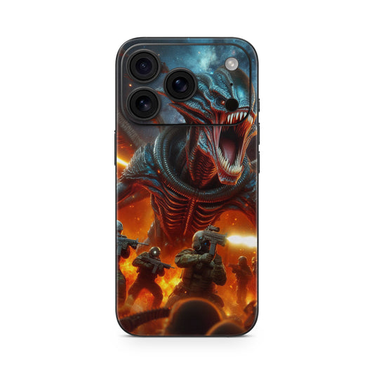 iPhone 17 Pro Skin Vinyl Schutzfolie Cover Aufkleber Alien Attack Aufkleber Skins4u