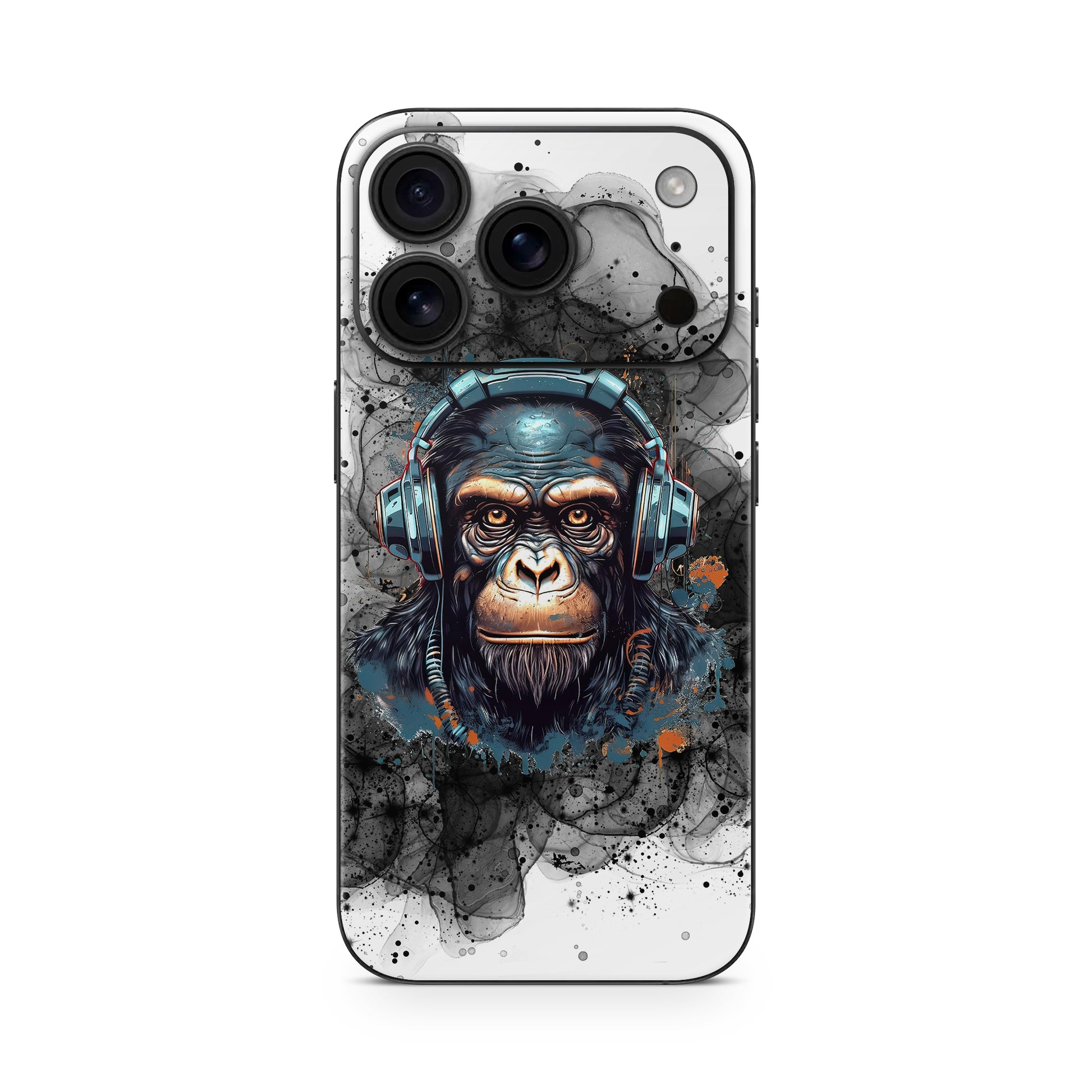 iPhone 17 Pro Max Skin Vinyl Schutzfolie Cover Aufkleber Black Smoke Monkey Aufkleber Skins4u