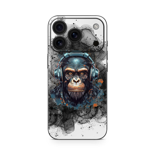 iPhone 17 Pro Max Skin Vinyl Schutzfolie Cover Aufkleber Black Smoke Monkey Aufkleber Skins4u