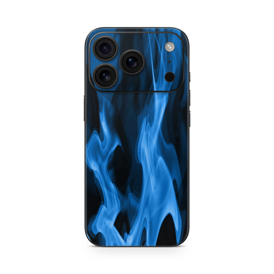 iPhone 17 Pro Skin Vinyl Schutzfolie Cover Aufkleber Blaue Flammen Aufkleber Skins4u