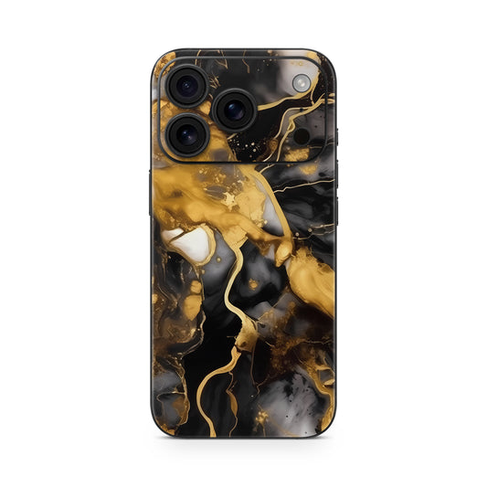 iPhone 17 Pro Skin Vinyl Schutzfolie Cover Aufkleber Dark gold Aufkleber Skins4u