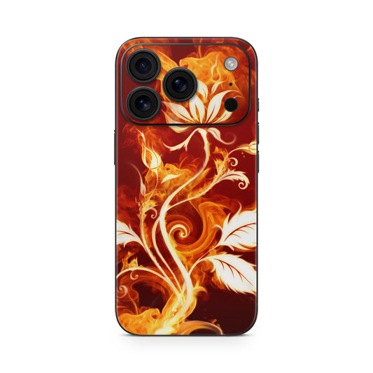 iPhone 17 Pro Max Skin Vinyl Schutzfolie Cover Aufkleber Flower of fire Aufkleber Skins4u