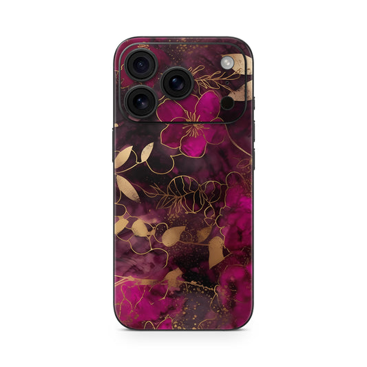 iPhone 17 Pro Max Skin Vinyl Schutzfolie Cover Aufkleber Flowers Dark Aufkleber Skins4u