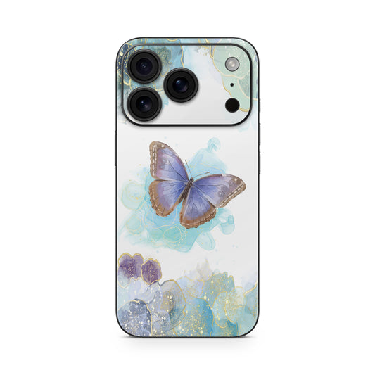 iPhone 17 Pro Max Skin Vinyl Schutzfolie Cover Aufkleber Glitter Butterfly Aufkleber Skins4u