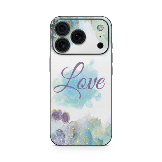 iPhone 17 Pro Max Skin Vinyl Schutzfolie Cover Aufkleber Glitter Love Aufkleber Skins4u