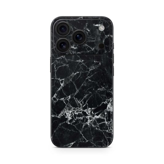 iPhone 17 Pro Max Skin Vinyl Schutzfolie Cover Aufkleber Marmor schwarz Aufkleber Skins4u