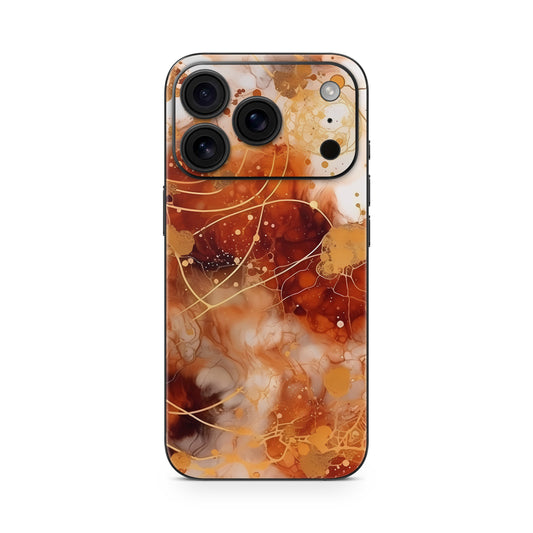 iPhone 17 Pro Max Skin Vinyl Schutzfolie Cover Aufkleber Orange Circle Aufkleber Skins4u