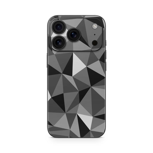 iPhone 17 Pro Max Skin Vinyl Schutzfolie Cover Aufkleber Polygrey Aufkleber Skins4u