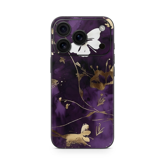 iPhone 17 Pro Max Skin Vinyl Schutzfolie Cover Aufkleber Purple Butterfly Aufkleber Skins4u