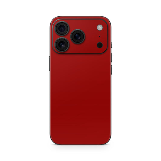 iPhone 17 Pro Max Skin Vinyl Schutzfolie Cover Aufkleber Solid State dunkelrot Aufkleber Skins4u