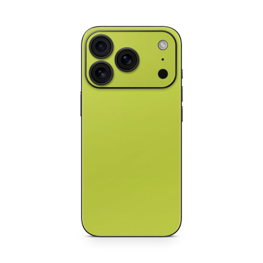 iPhone 17 Pro Max Skin Vinyl Schutzfolie Cover Aufkleber Solid State lime Aufkleber Skins4u