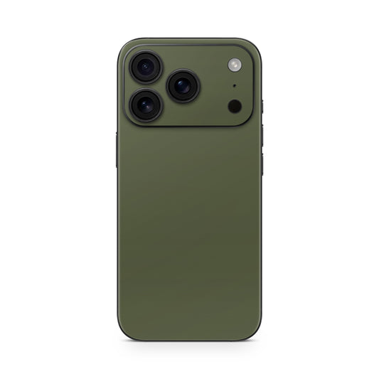 iPhone 17 Pro Max Skin Vinyl Schutzfolie Cover Aufkleber Solid State olive Aufkleber Skins4u