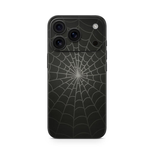 iPhone 17 Pro Max Skin Vinyl Schutzfolie Cover Aufkleber Spiderweb black Aufkleber Skins4u