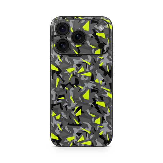 iPhone 17 Pro Max Skin Vinyl Schutzfolie Cover Aufkleber Splatter Yellow Aufkleber Skins4u