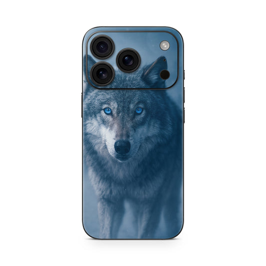 iPhone 17 Pro Max Skin Vinyl Schutzfolie Cover Aufkleber Wolf Blue eyes Aufkleber Skins4u