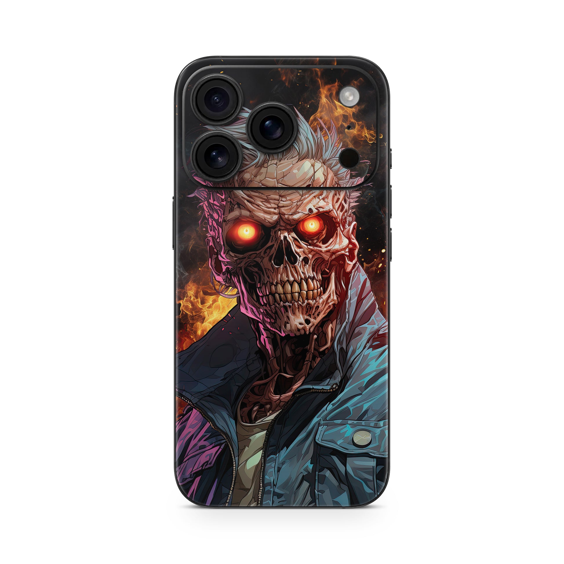 iPhone 17 Pro Max Skin Vinyl Schutzfolie Cover Aufkleber Zombie Fire Aufkleber Skins4u