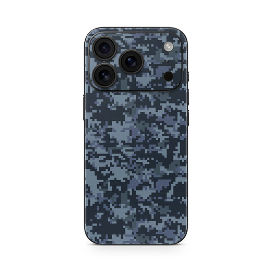 iPhone 17 Pro Skin Vinyl Schutzfolie Cover Aufkleber digital navy Aufkleber Skins4u
