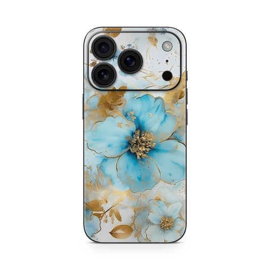 iPhone 17 Pro Max Skin Vinyl Schutzfolie Cover Aufkleber gold blue fantasie Aufkleber Skins4u