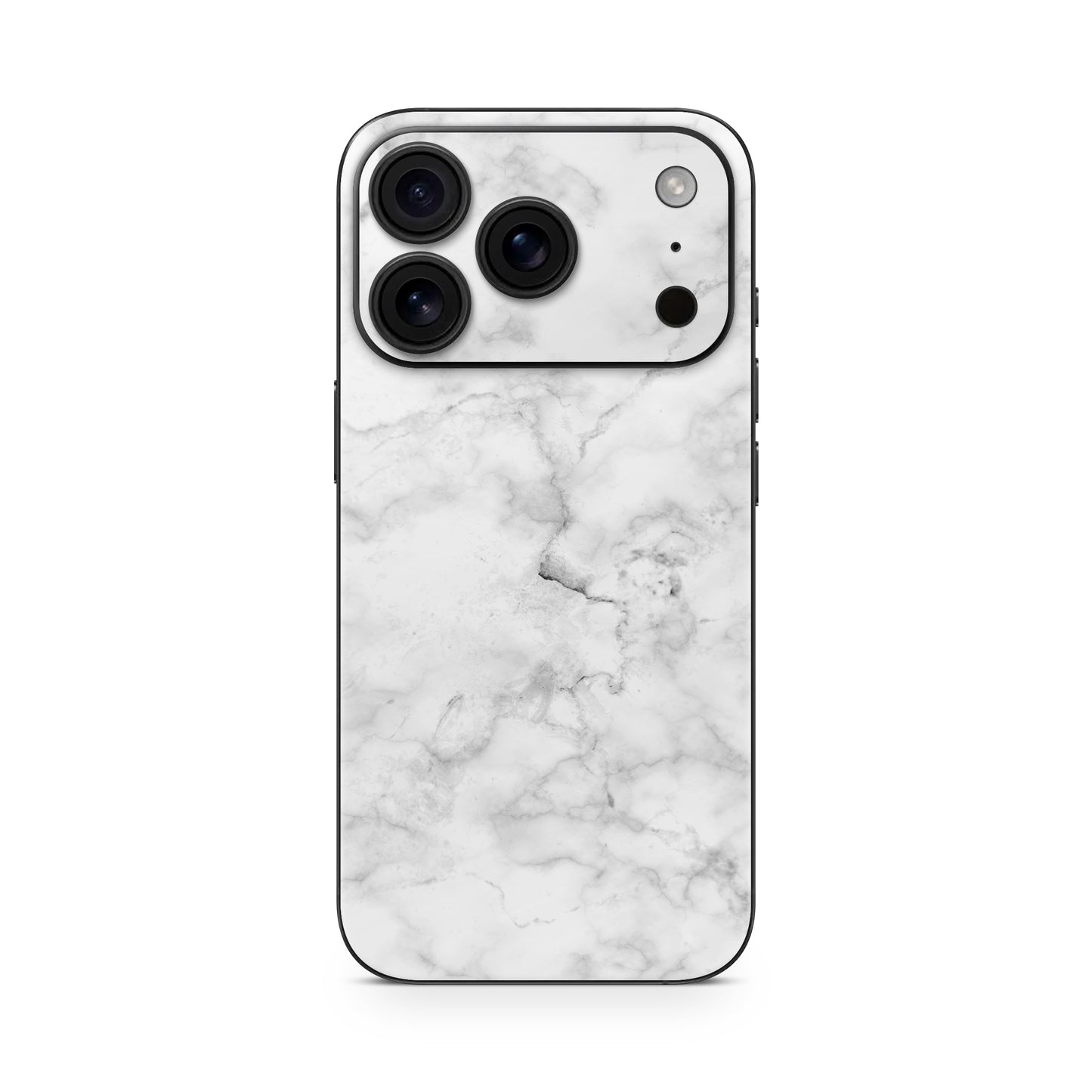 iPhone 17 Pro Max Skin Vinyl Schutzfolie Cover Aufkleber marmor weiss Aufkleber Skins4u