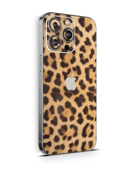 iPhone 15 Skins Design Schutzfolie Premium Vinyl Skin für alle Modelle Motiv Leopardenfell Aufkleber skins4u   