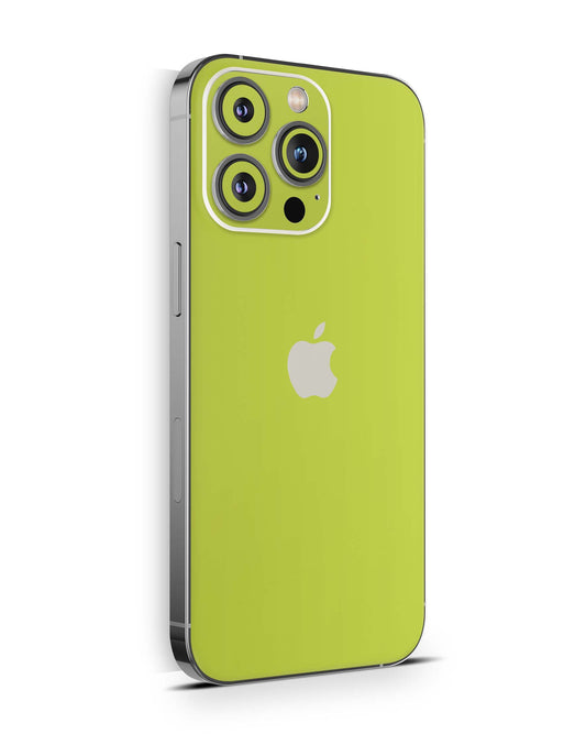 iPhone 15 Skins Design Schutzfolie Premium Vinyl Skin für alle Modelle Motiv Solid state lime Aufkleber skins4u   