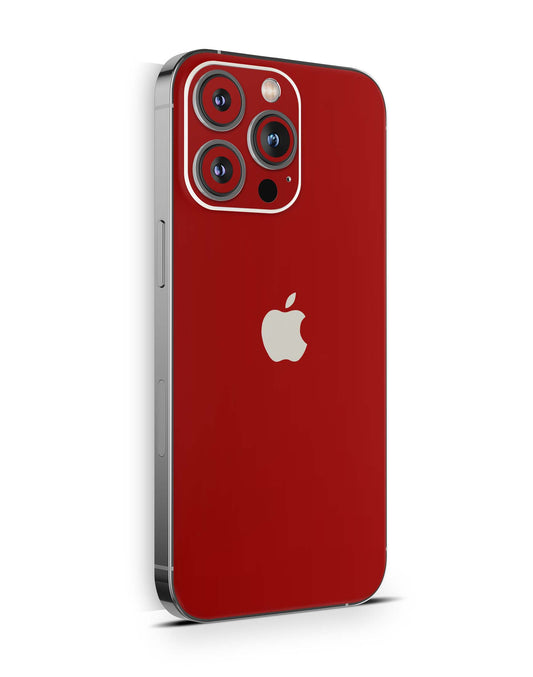 iPhone 15 Skins Design Schutzfolie Premium Vinyl Skin für alle Modelle Motiv Solid state rot Aufkleber skins4u   