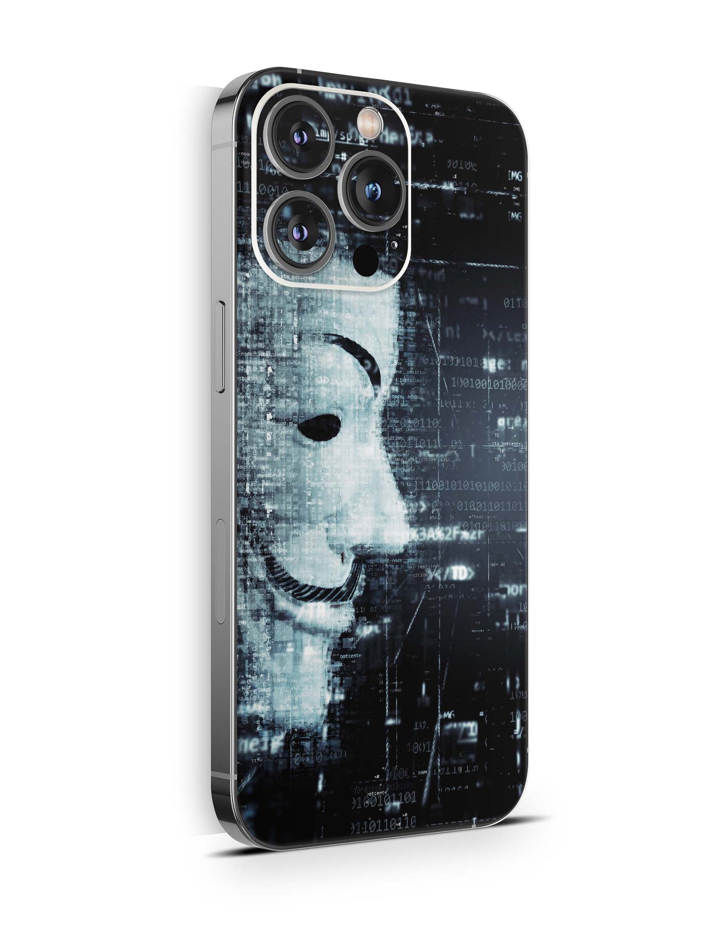 iPhone 16 Pro Skin Aufkleber Design Schutzfolie Vinyl Folie Anonymous Aufkleber Skins4u   