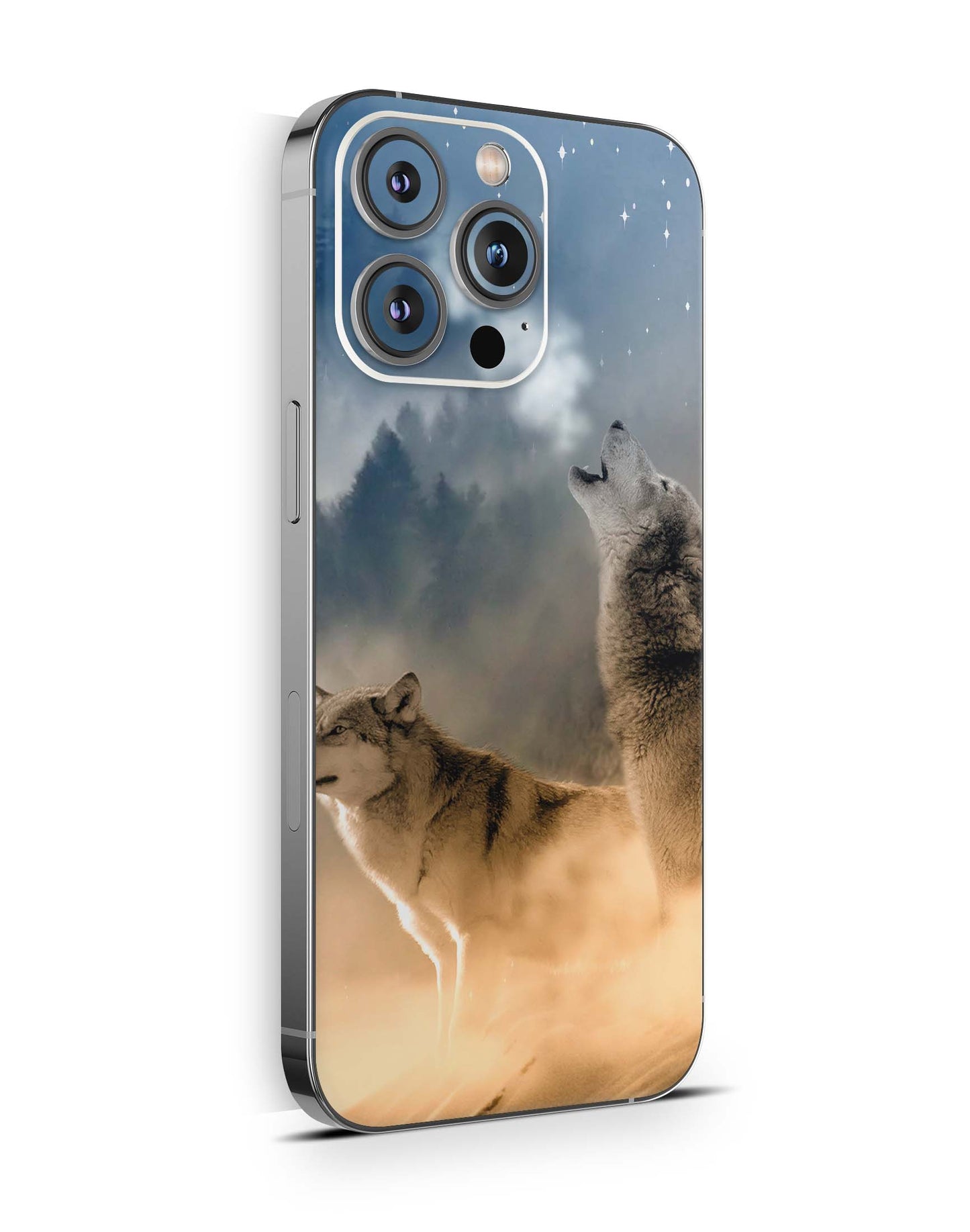 iPhone 15 Skins Design Schutzfolie Premium Vinyl Skin für alle Modelle Motiv Howling Moon Aufkleber skins4u   