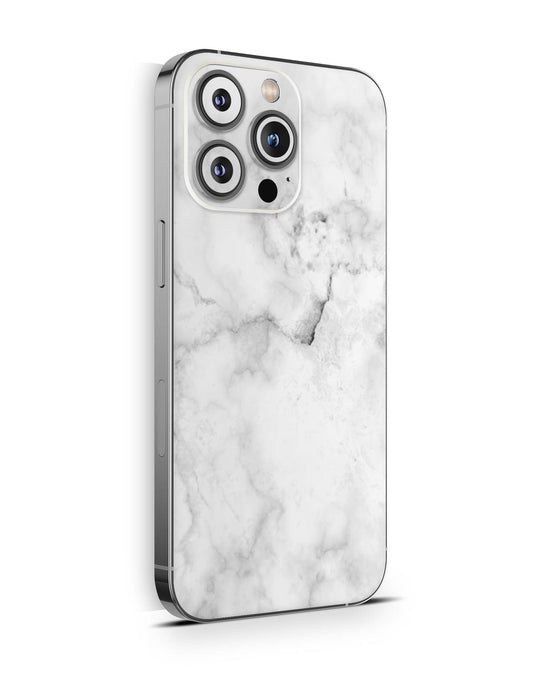 iPhone 16 Pro MAX Skin Aufkleber Design Schutzfolie Vinyl Folie Marmor weiss Aufkleber Skins4u   