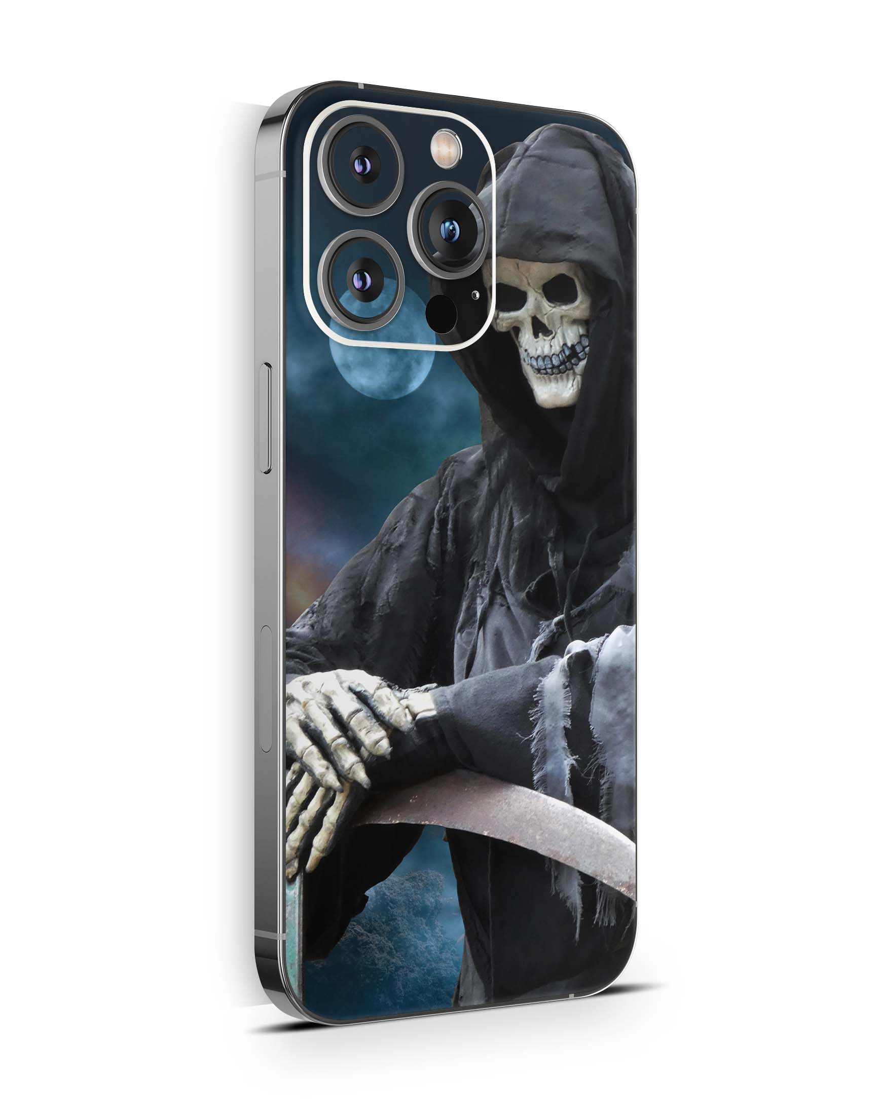 iPhone 16 Pro Skin Aufkleber Design Schutzfolie Vinyl Folie Reaper Aufkleber Skins4u   