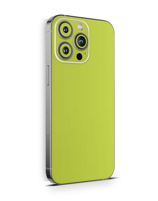 iPhone 16 Pro Skin Aufkleber Design Schutzfolie Vinyl Folie Solid State Lime Aufkleber Skins4u   