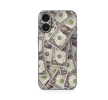 iPhone 16 Skin Aufkleber Design Schutzfolie Vinyl Folie Cash Aufkleber Skins4u   