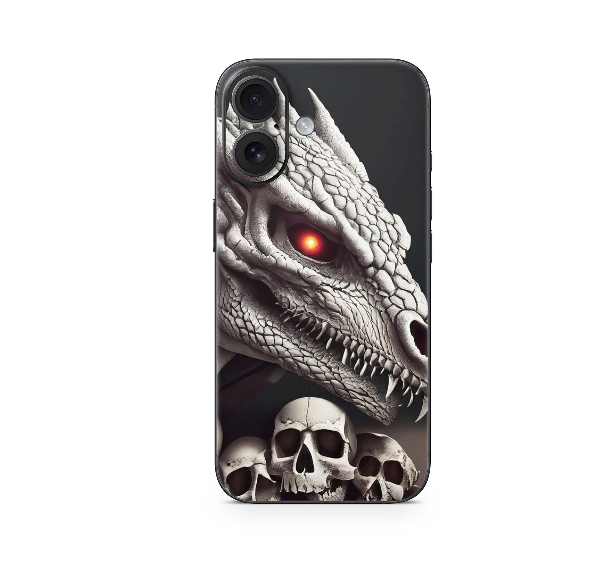 iPhone 16 Skin Aufkleber Design Schutzfolie Vinyl Folie Dragon Skull Aufkleber Skins4u   