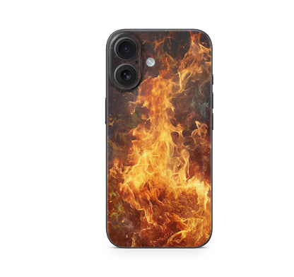 iPhone 16 Skin Aufkleber Design Schutzfolie Vinyl Folie Feuer Aufkleber Skins4u   