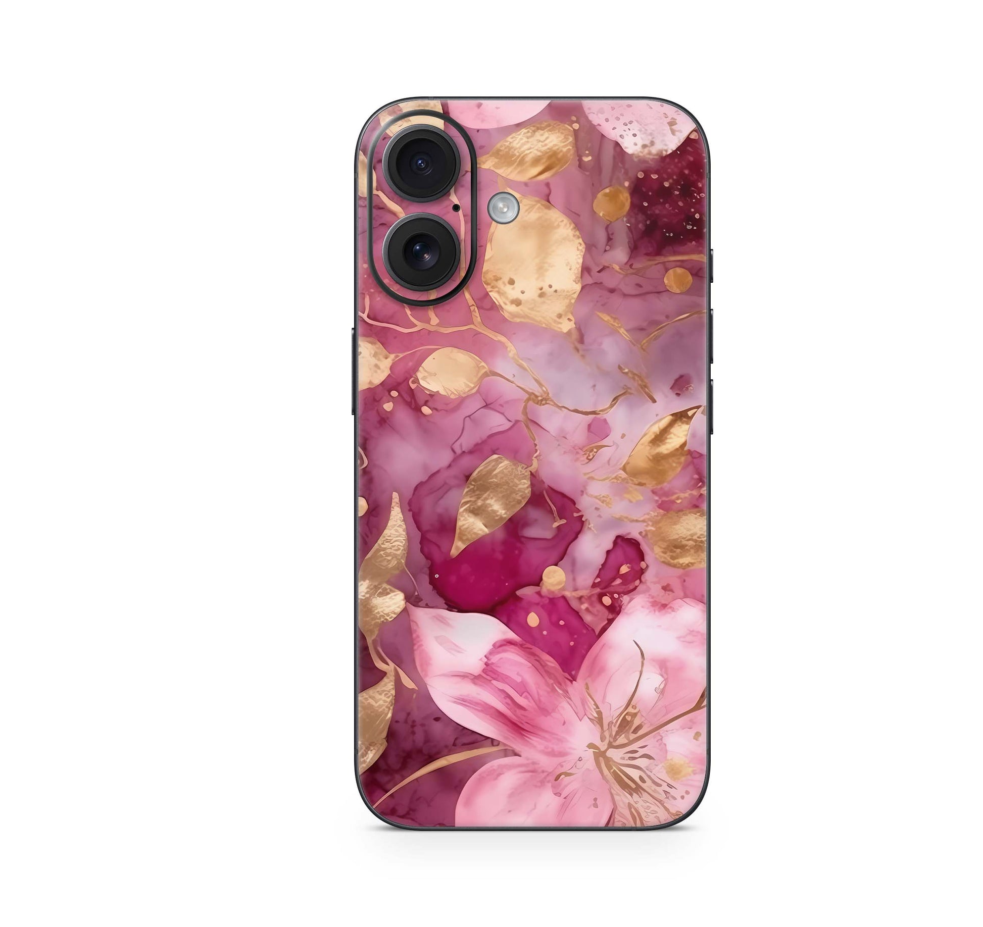 iPhone 16 Skin Aufkleber Design Schutzfolie Vinyl Folie Flower Power Aufkleber Skins4u   