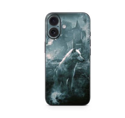 iPhone 16 Skin Aufkleber Design Schutzfolie Vinyl Folie Ghost Wolf Aufkleber Skins4u   