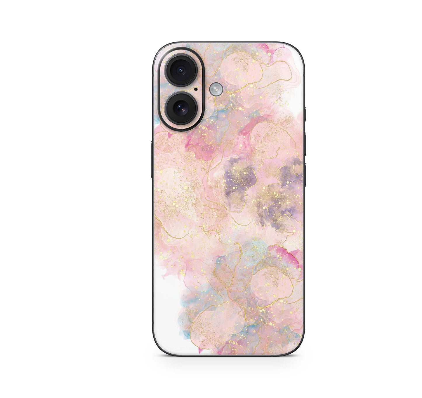 iPhone 16 Skin Aufkleber Design Schutzfolie Vinyl Folie Glitter Rose Aufkleber Skins4u   